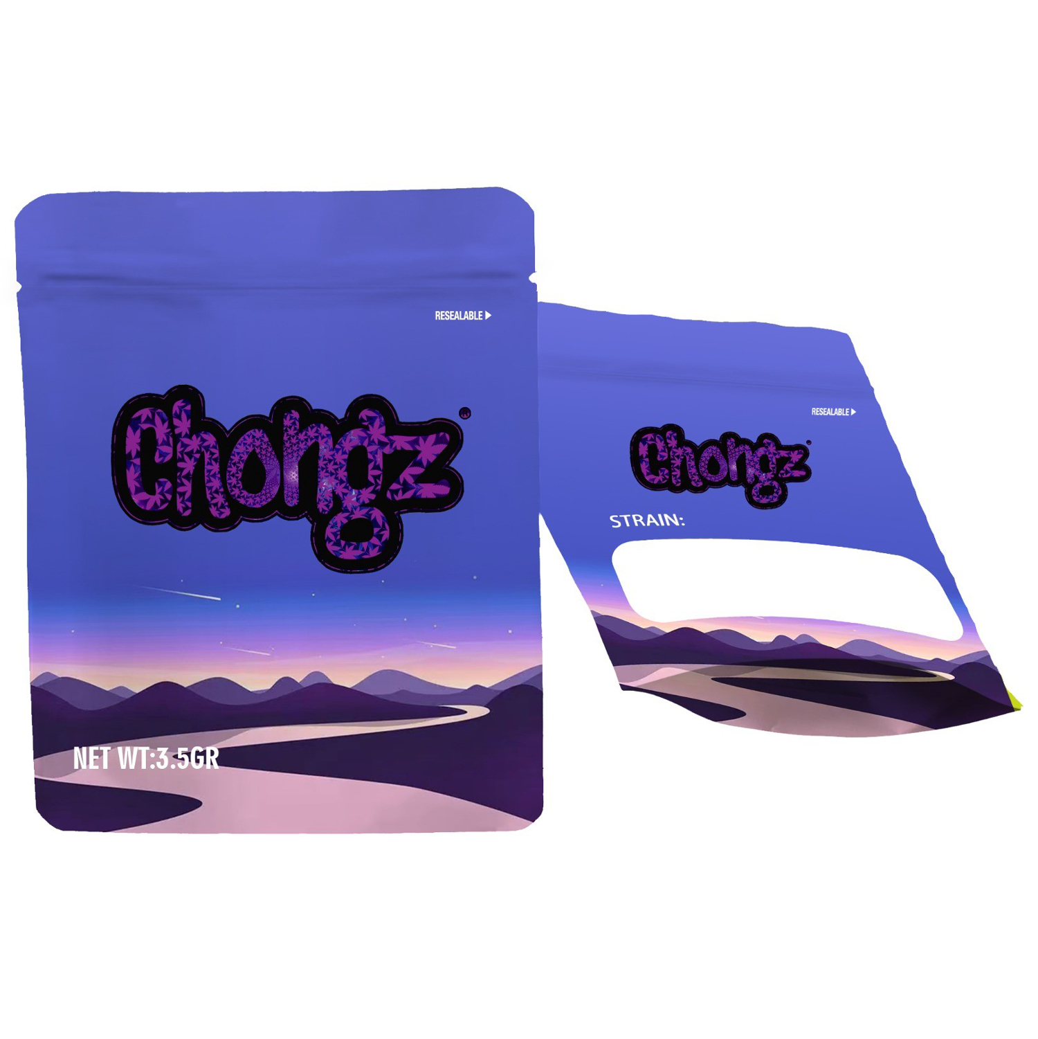 Chongz Purple Sky Mylar bag