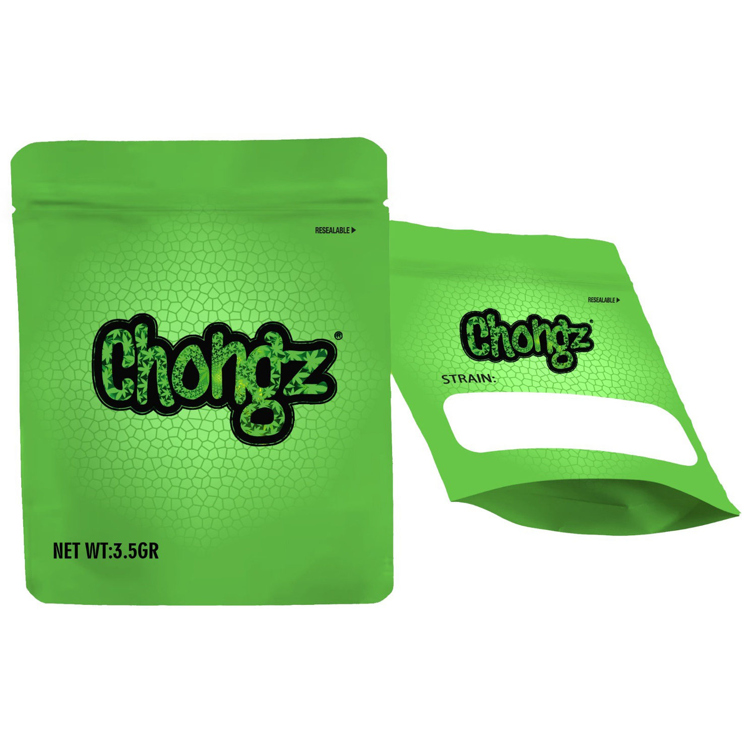 Chongz Green Mylar bag