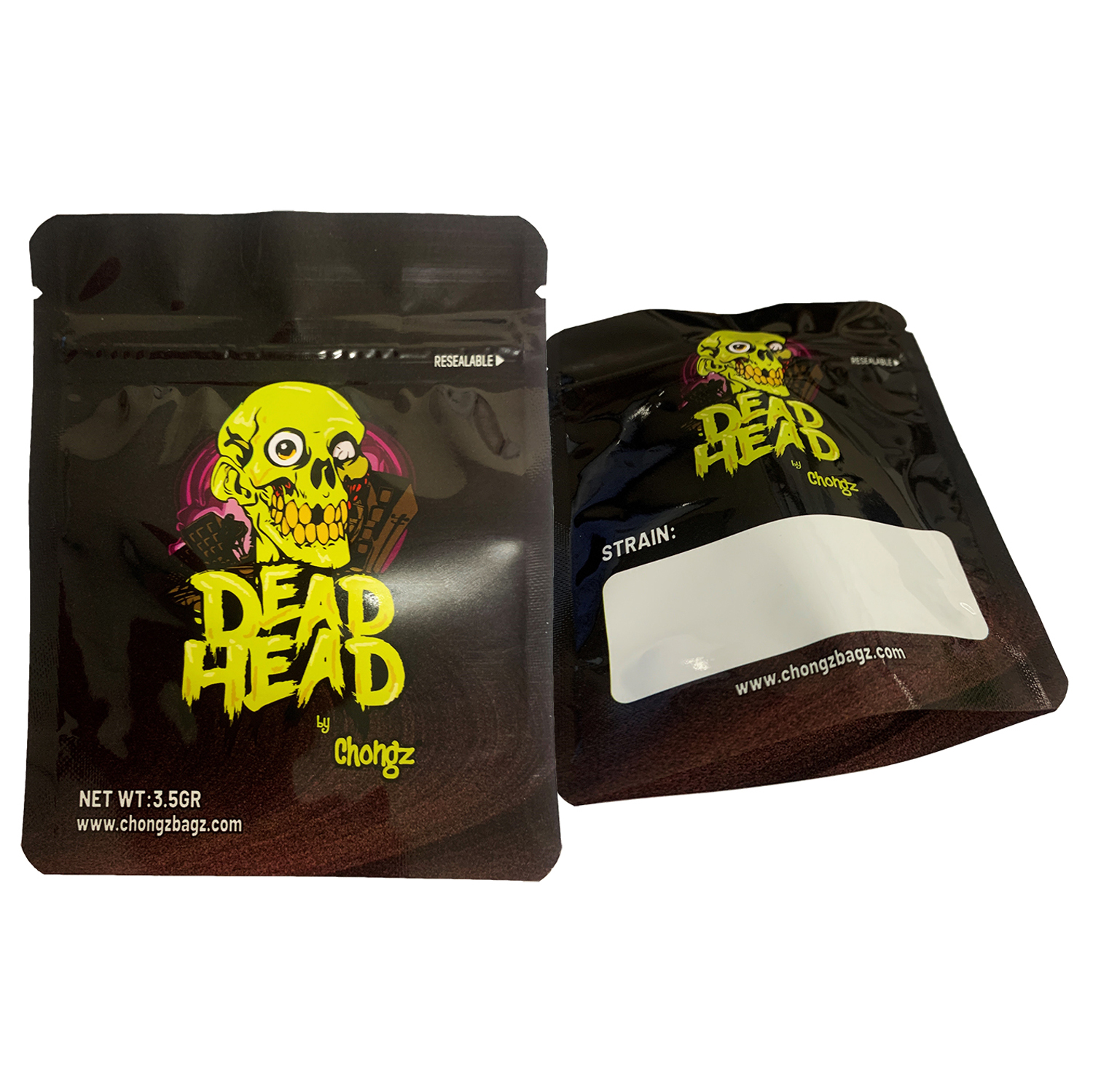 Dead Head Black Mylar bag