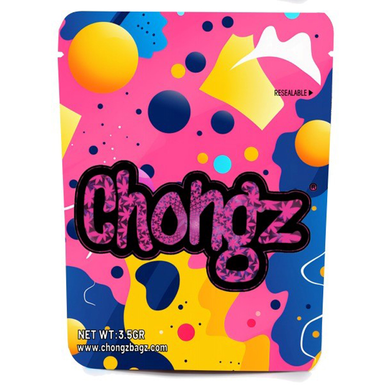 Chongz Coloured Splashes and Dots Mylar bag
